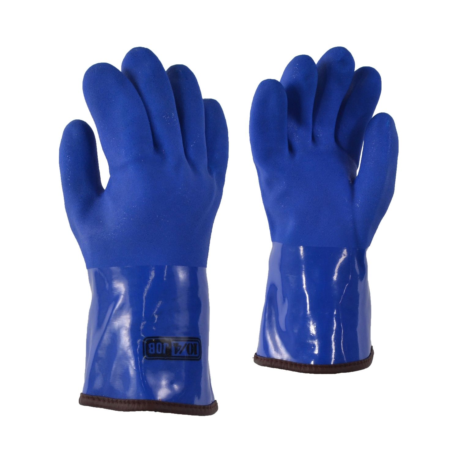 GANTS 10/4 4023702 PVC DOUBLE, Couleur: BLEU, Grandeur: M