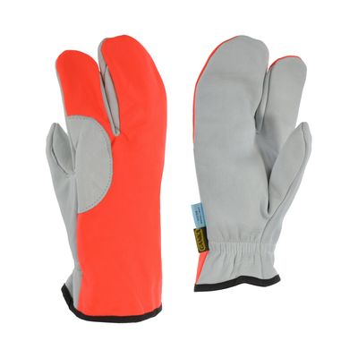 *Solde*Mitaine 10/4 Job 18N8590  à un doigt en cuir et nylon imperméable