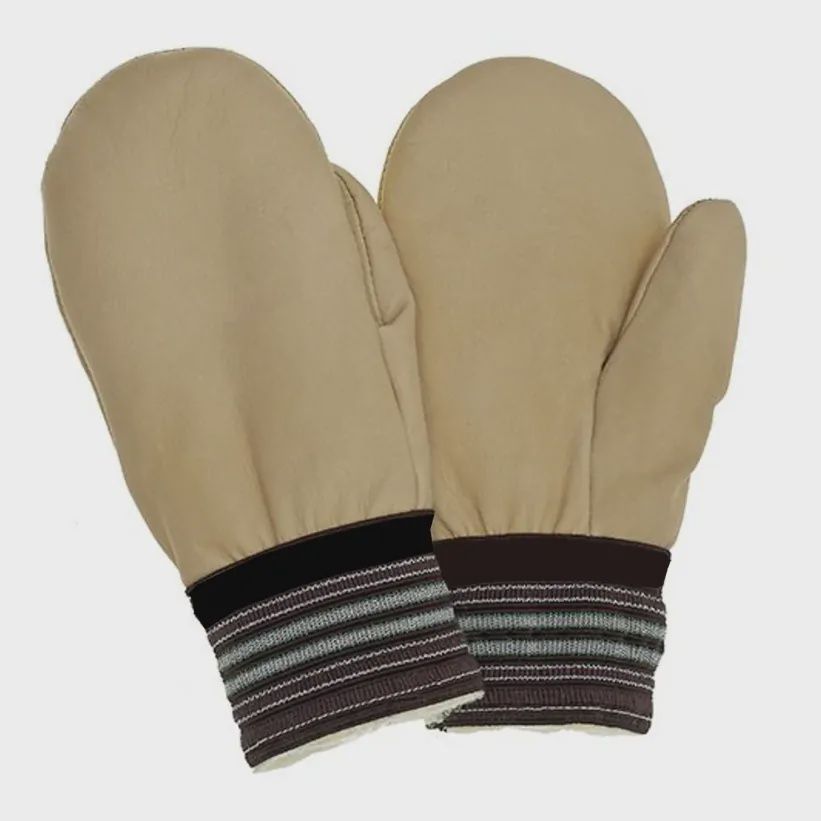 Mitaine doublé Artic T209D pour hommes, Couleur: Tan, Grandeur: L