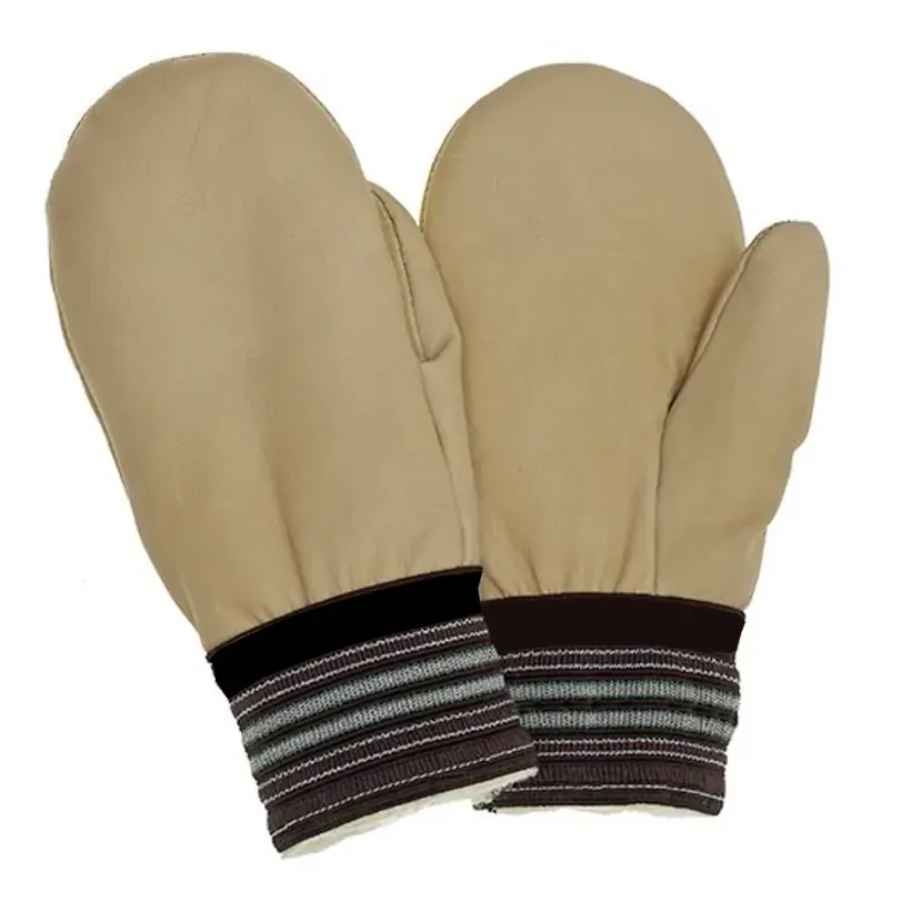 Mitaine doublé Artic 209D pour hommes, Couleur: Tan, Grandeur: L