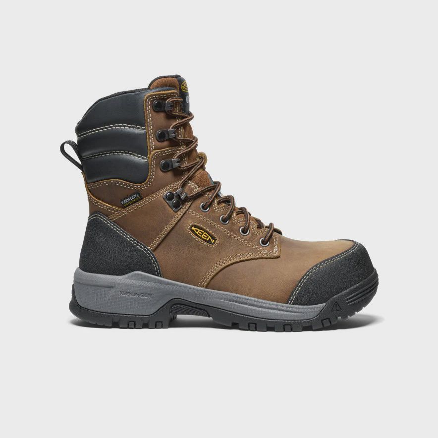 Bottes de travail KEEN Evanston 8 Imperméable, Couleur: Brun, Grandeur: 5.5