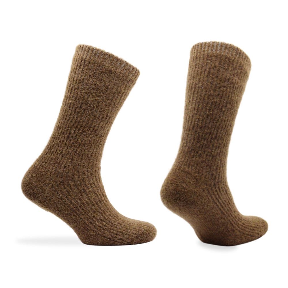 Bas Norfolk APOLLO-B 63% Baby Alpaca 35% Polyamide 2% Elastane, Couleur: BRUN, Taille: 5-8