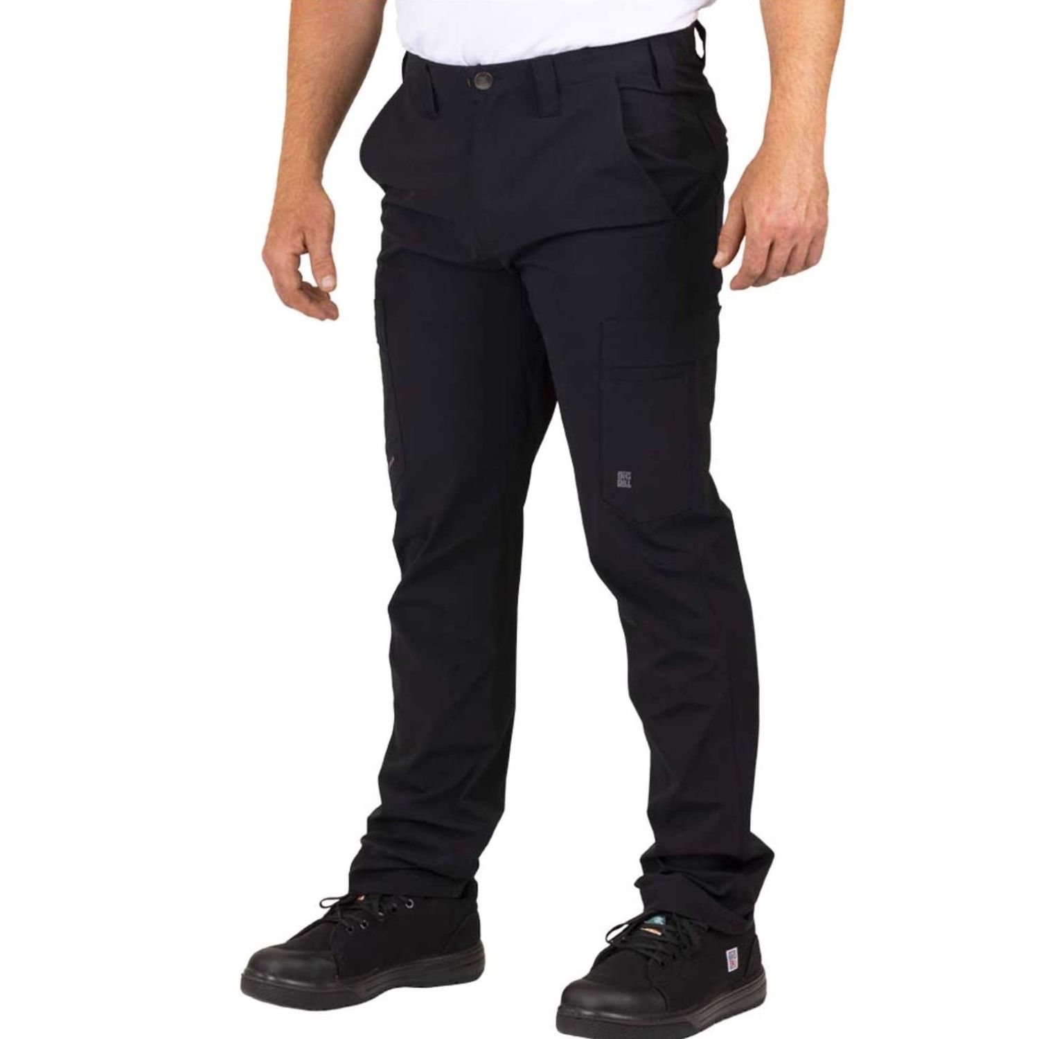 PANTALON BIG BILL 3512 CARGO EXTENSIBLE NYLON /ÉLASTHANE, Couleur: NOIR, Grandeur: 30, Longueur: 30