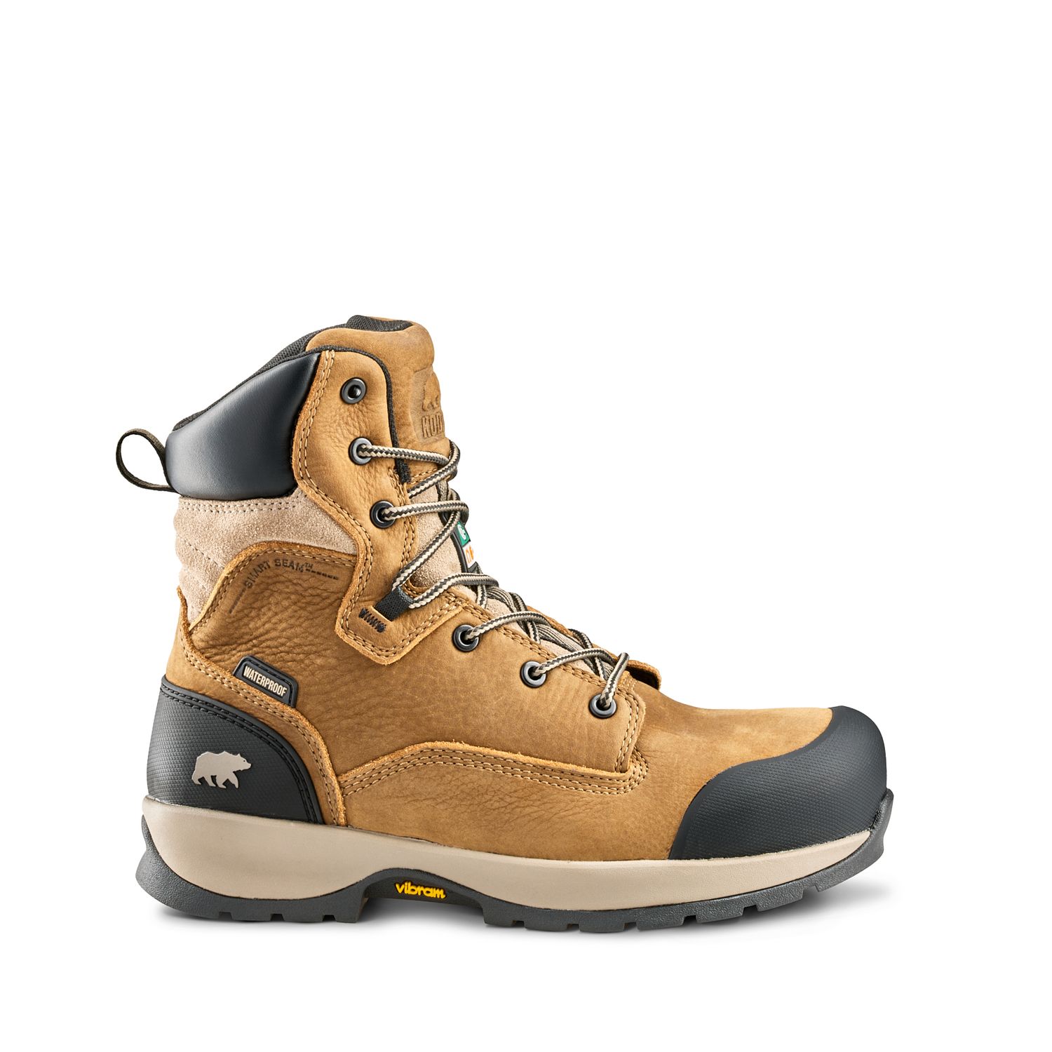Bottes Kodiak 1309TN sans métal Imperméable quest bound 8'' pour femme, Couleur: Tan, Grandeur: 5.5