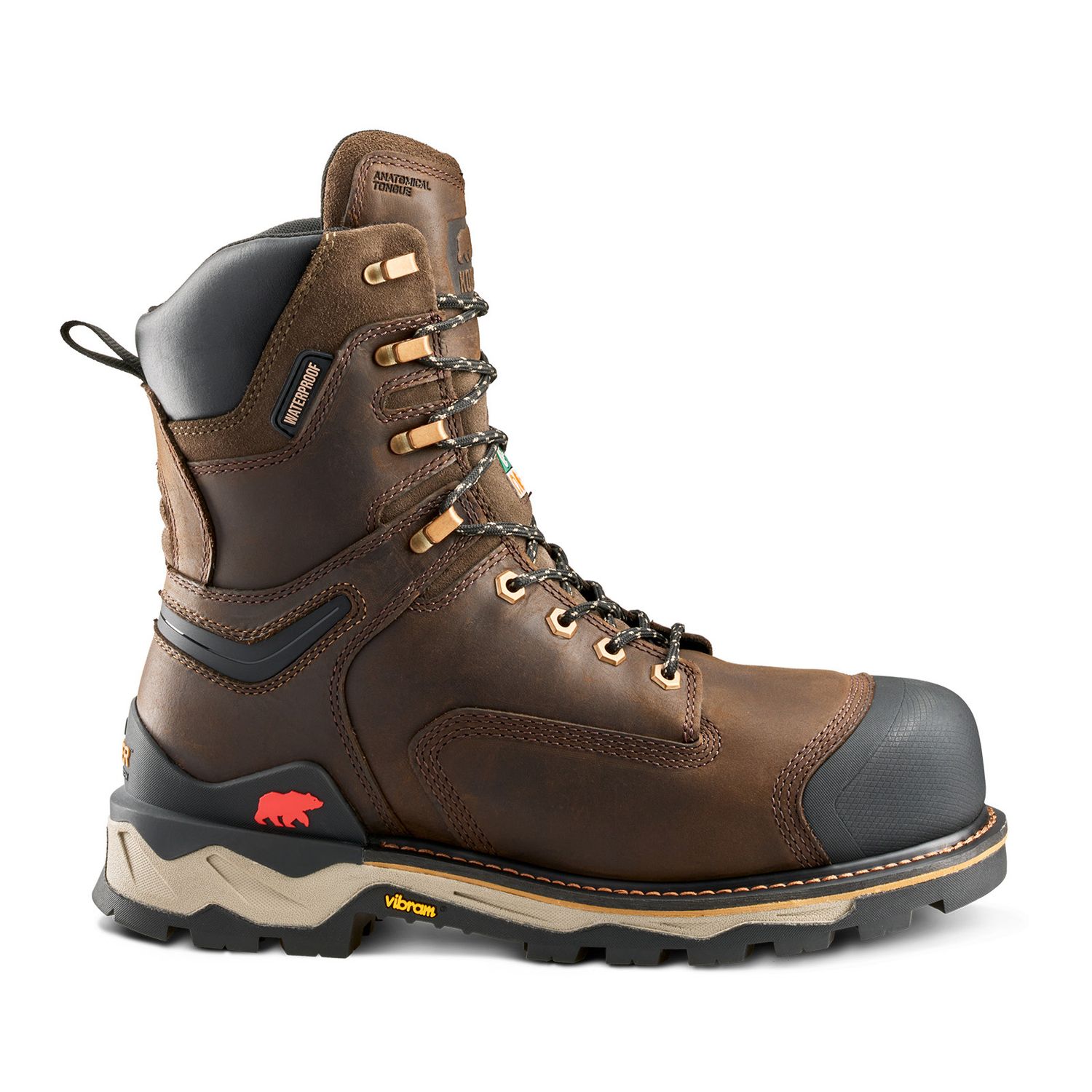 Bottes de travail Kodiak 1304 Imperméable, Couleur: Brun, Grandeur: 7