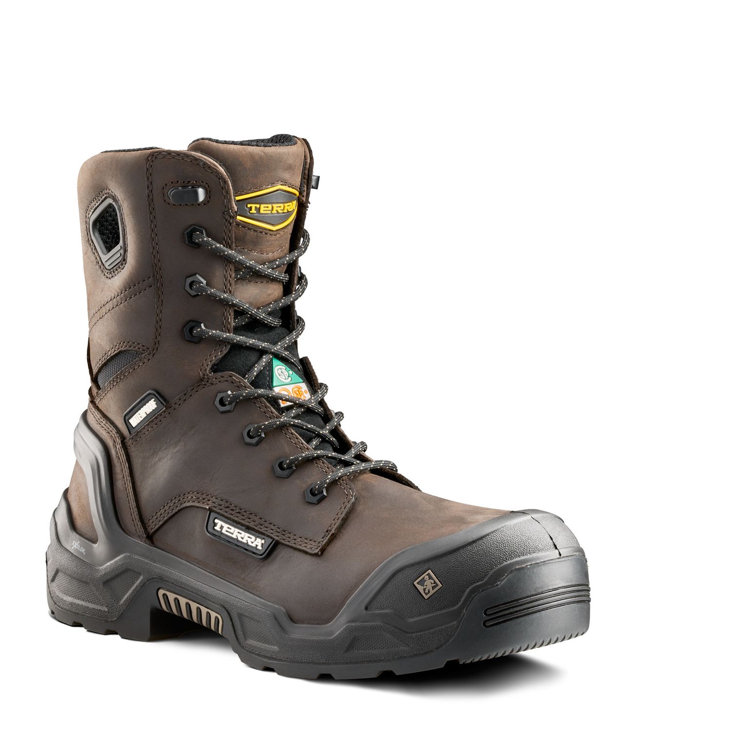 Bottes de travail Terra H01311 Imperméable, Couleur: Brun, Grandeur: 7.5