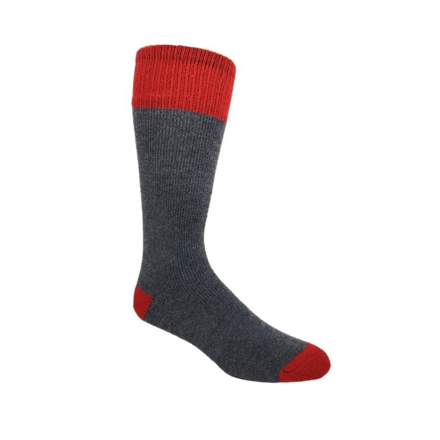 Bas J.B. Fields 7833 Merino Outdoors 60% laine mérino, 38% nylon, 2% élastique, Couleur: Gris/Rouge, Taille: L