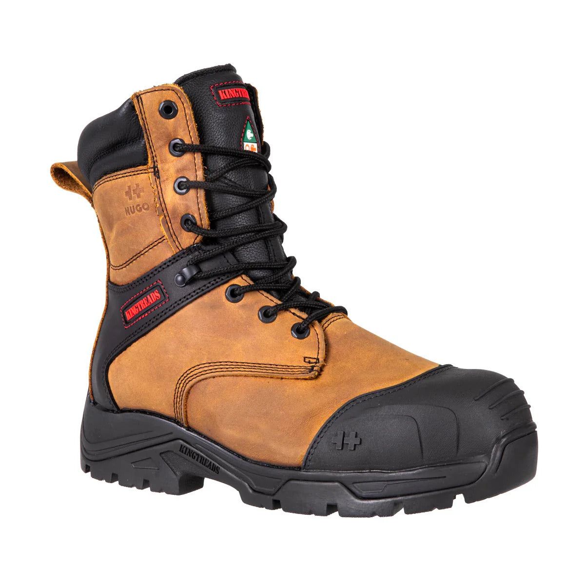 *Liquidation* Bottes de travail HUGO STRONG 30870 Cuir brun 2,2 mm, résistant à l’eau