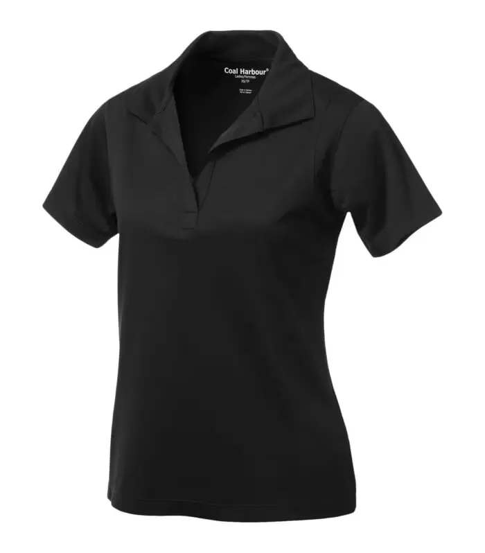 Polo COAL HARBOUR® L445 Résistant aux accrocs, Couleur: Noir, Grandeur: XS