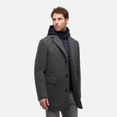 Manteau long Geox M5615AT3289F0311 Coupe-vent
