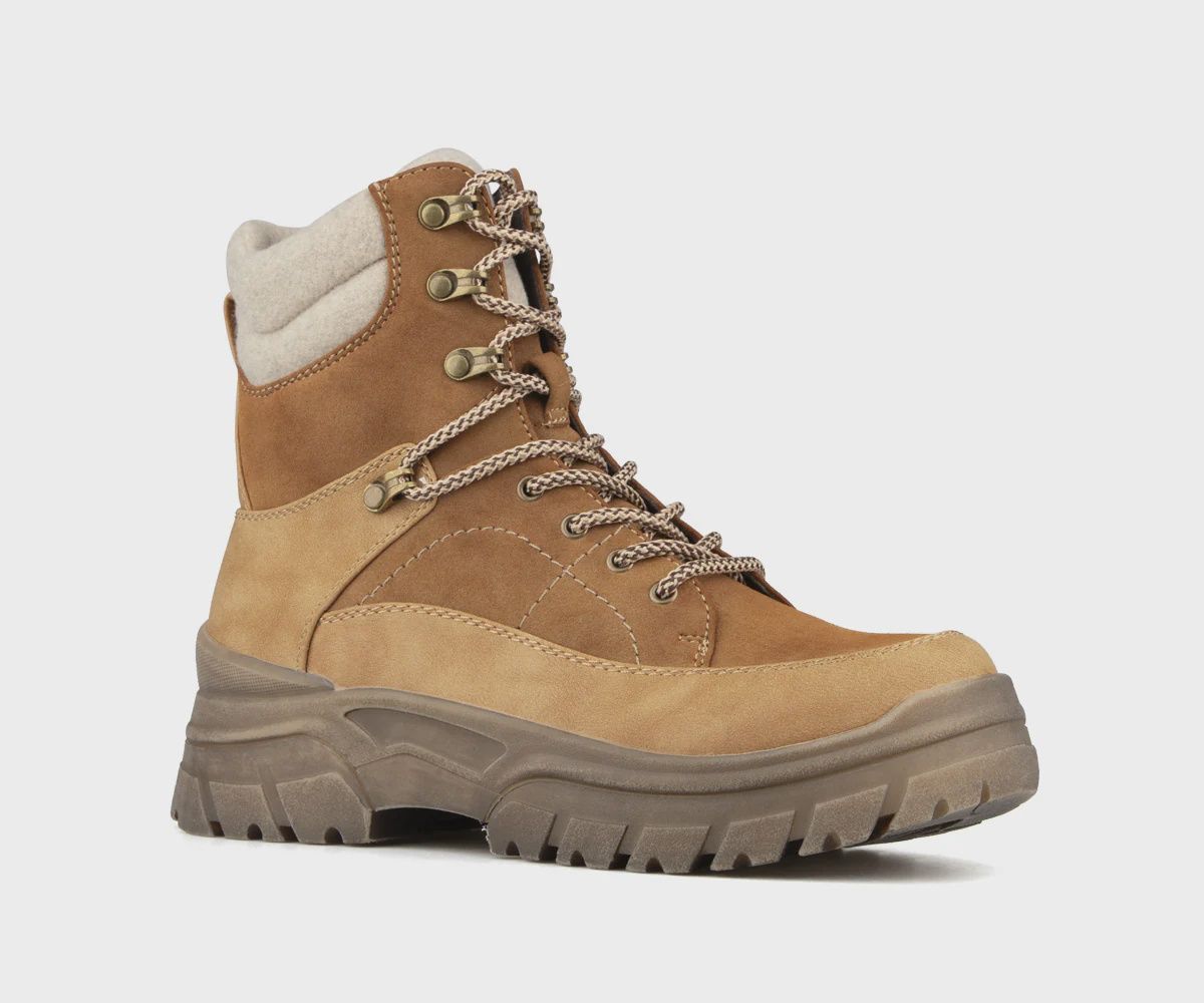 Botte Alberto D313555 Lacé+Zipper GILLNA pour femmes, Couleur: Tan, Grandeur: 37