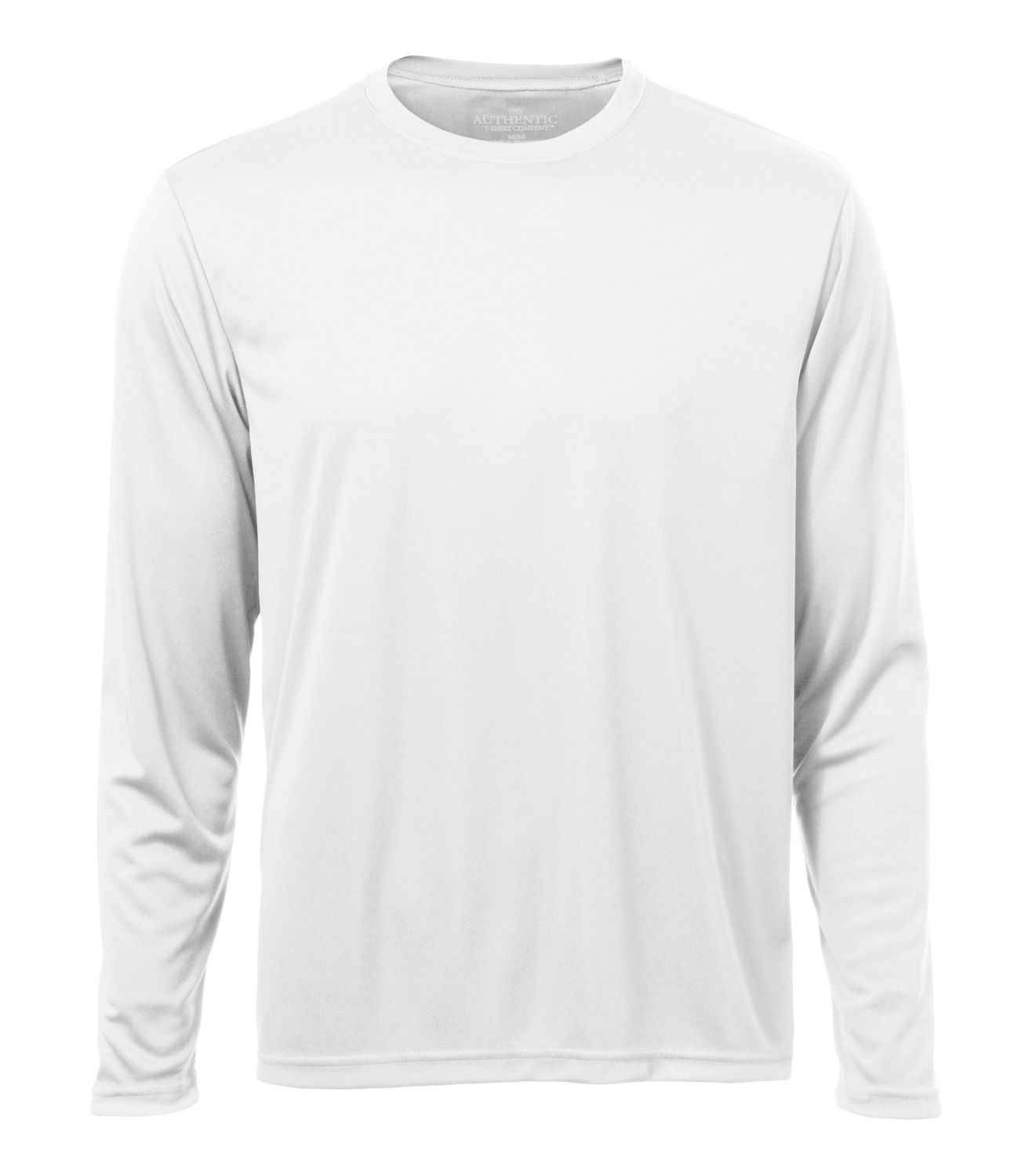 T-Shirt à manches longues ATC™ S350LS 100% polyester interlock, Couleur: Blanc, Grandeur: S