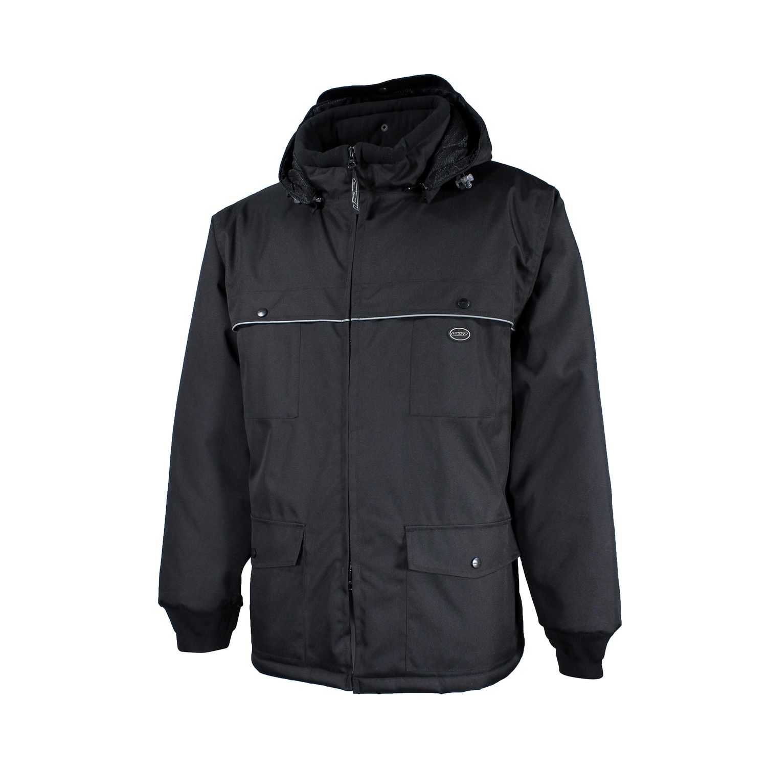 Manteau 10/4 Job 892501EN doublé polar nylon 600 deniers, Couleur: NOIR, Grandeur: XS