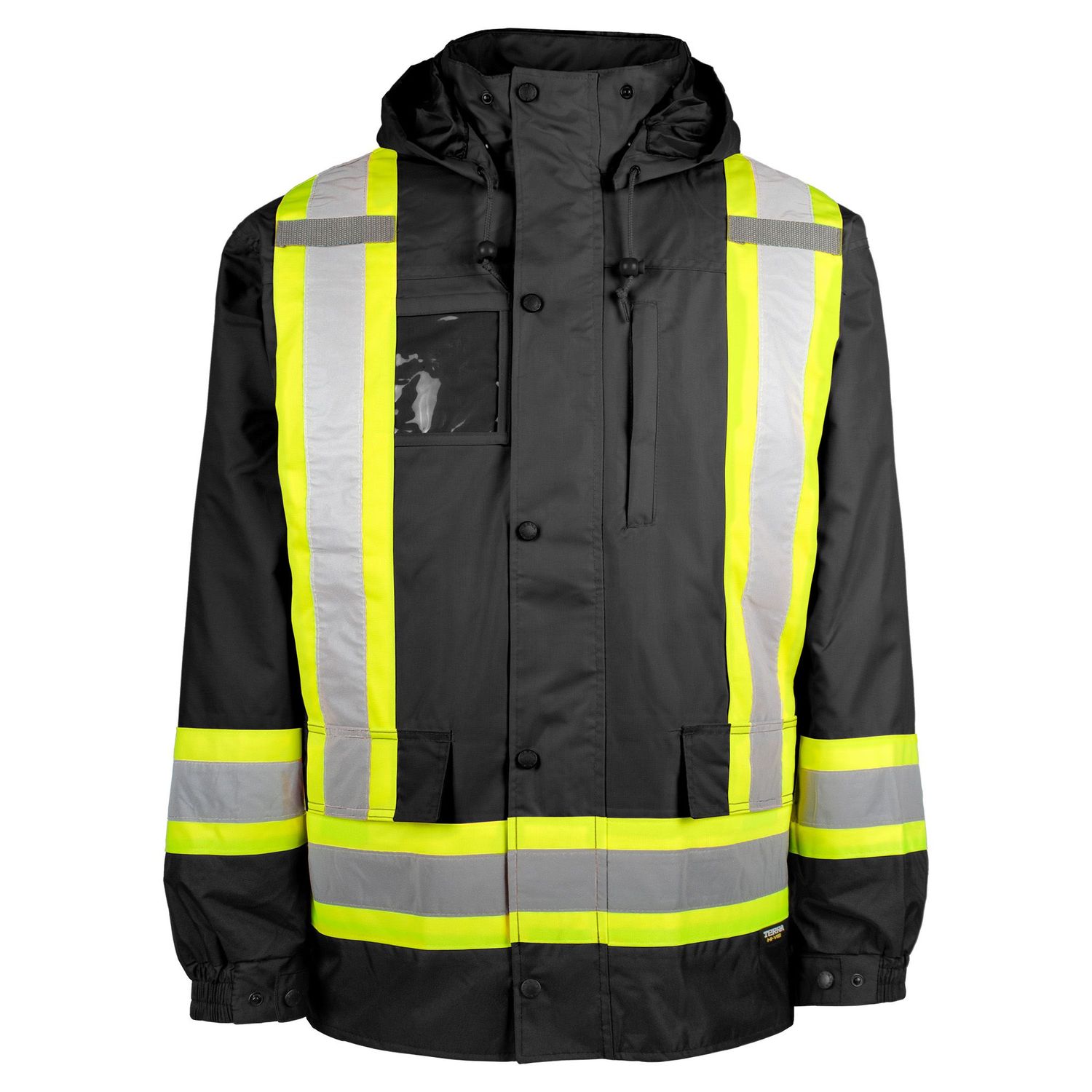 JACKET 7/1 TERRA 116501 NYLON 300 DENIERS BANDE RÉF, Couleur: Noir, Grandeur: S