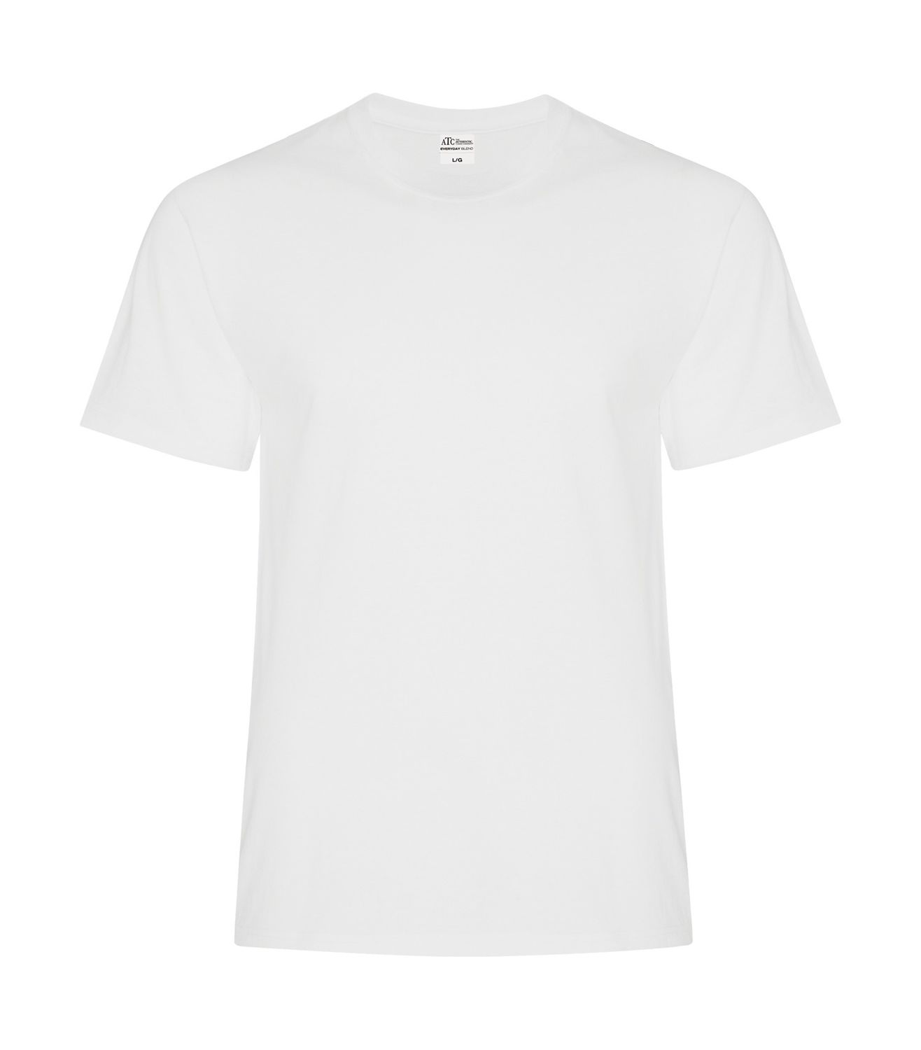 T-shirt ATC ATC5050 50/50 coton/polyester, Couleur: Blanc, Grandeur: XS