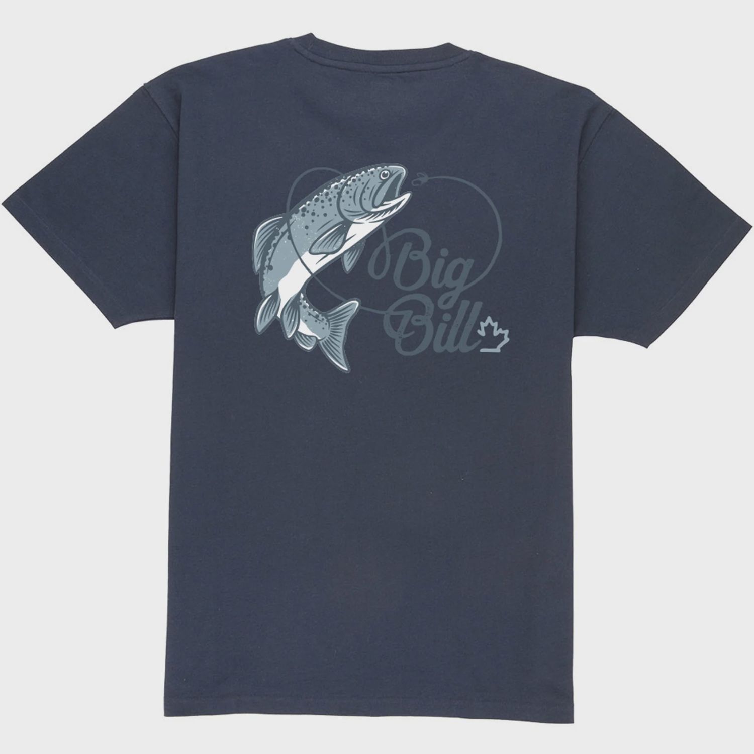 T-SHIRT Big Bill F180B MANCHE COURTE POISSON, Couleur: MARINE, Grandeur: M