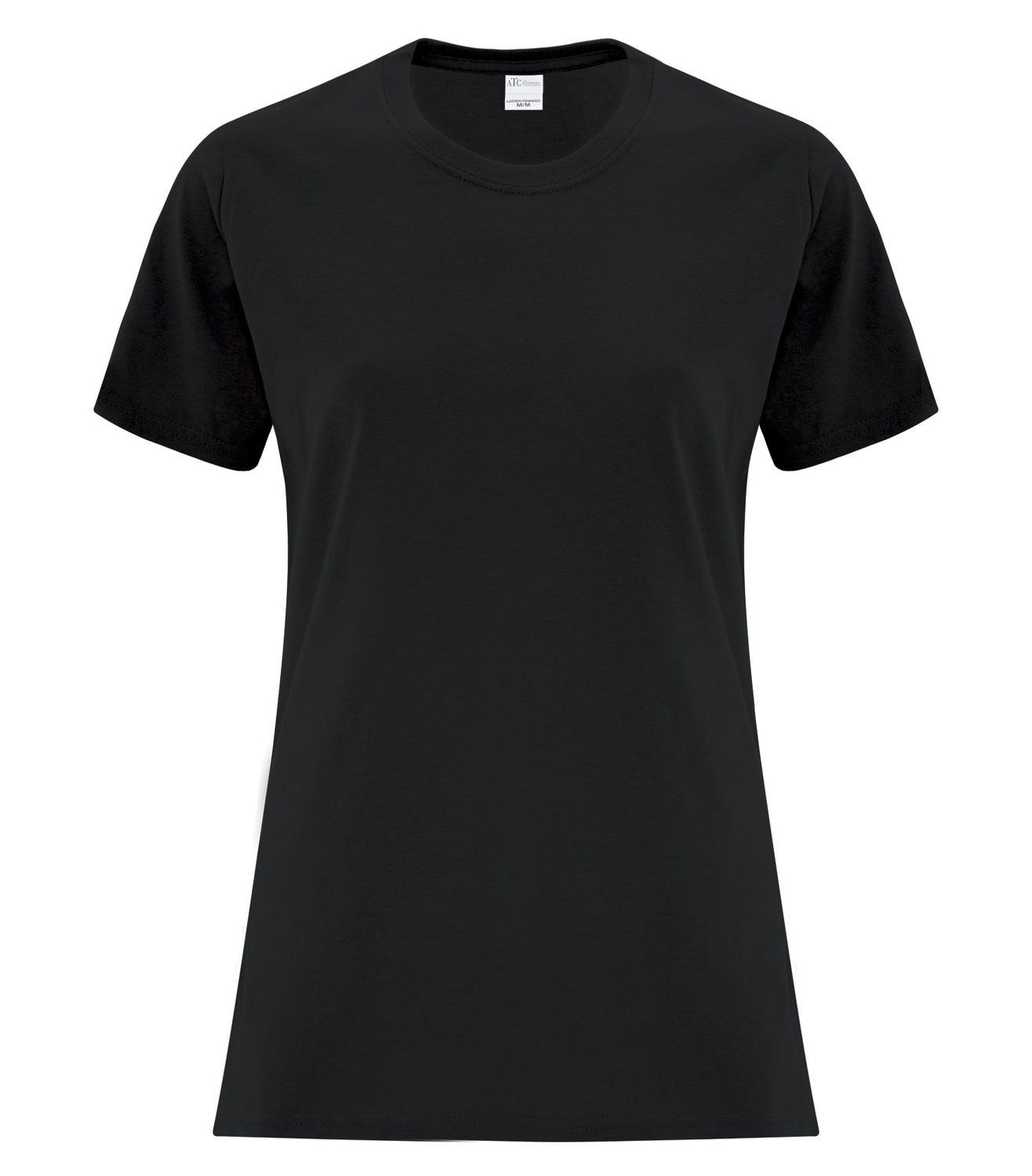 T-SHIRT ATC 1000L 100% coton pour femme T-SHIRT ATC 1000L 100% coton pour femme, Couleur: Noir, Grandeur: XS