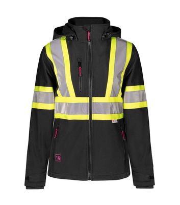 Softshell Pilote et Filles PF4004 Haute visibilité doublé polar