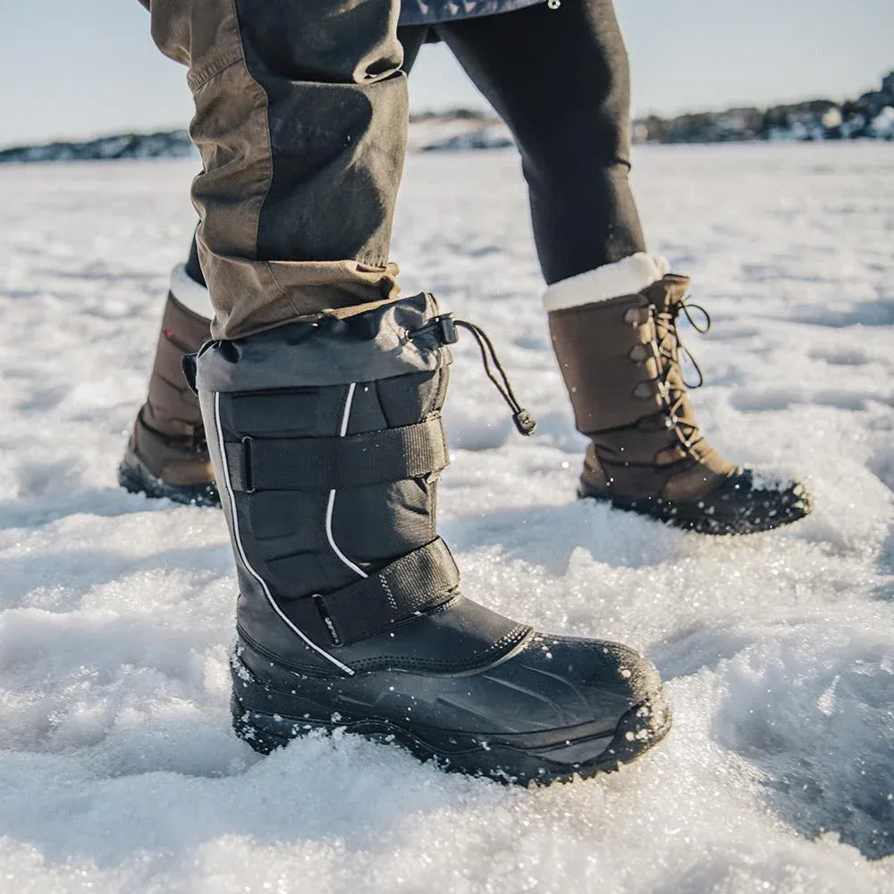 Botte Baffin 4000M001 à 2 Velcros Eiger -100C pour hommes, Couleur: Noir, Grandeur: 7