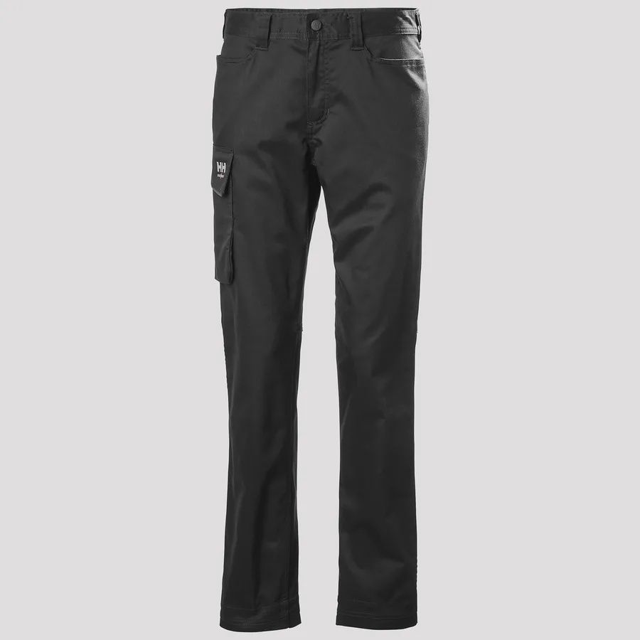 Pantalon HH Workwear 77532 Manchester Résistant et extensible, Couleur: Noir, Grandeur: 10, Longueur: 30