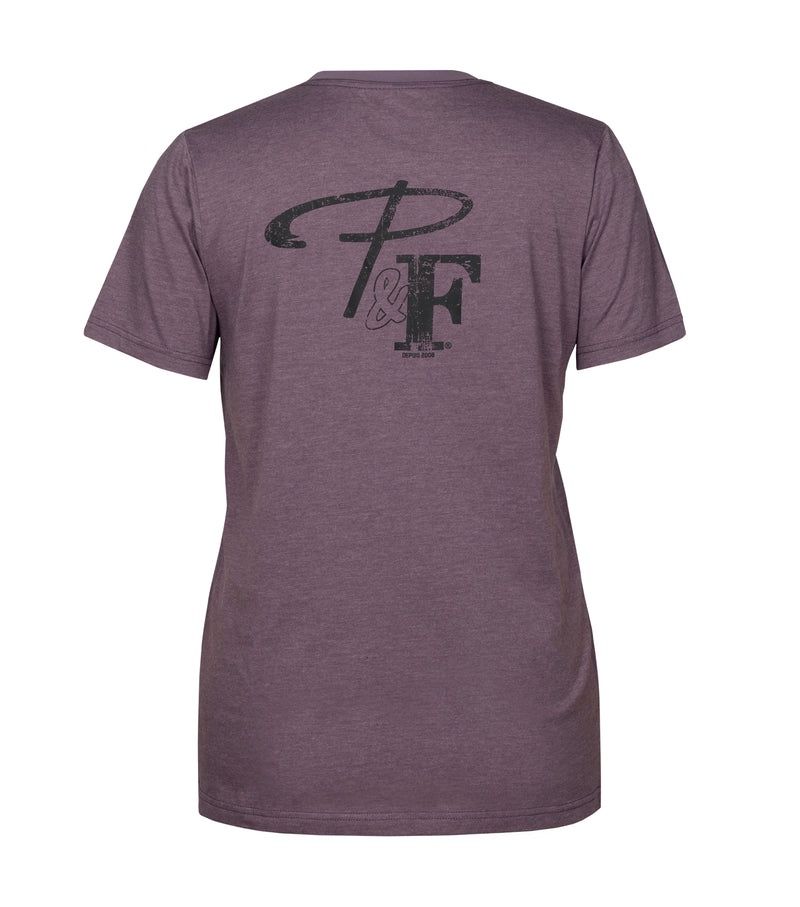 T-Shirt Pilote et Filles PF247 60% coton peigné et filé à l'anneau, 40% polyester, Couleur: Mauve, Grandeur: XS