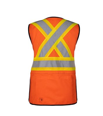 Veste Pilote et Filles PF760B haute visibilité avec bandes réfléchissantes