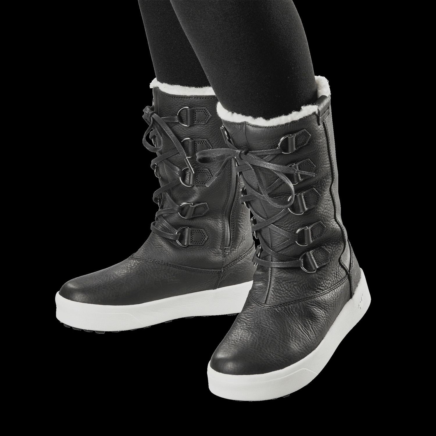 Botte Baffin DTOROW004 Longue Lacé+Zip -30C pour femmes, Couleur: Noir, Grandeur: 10