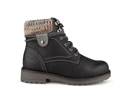 Botte Alberto D127351  Lacé+Zipper BRUXELINA pour femmes, Couleur: Noir, Grandeur: 37