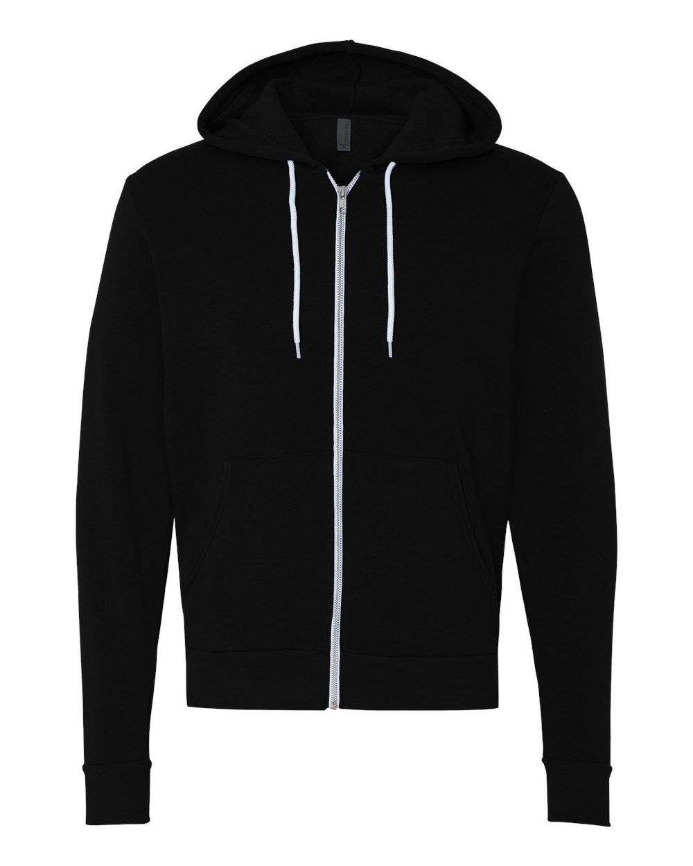Hoodie Bella Canva 3739 Unisexe, Couleur: Noir, Grandeur: M
