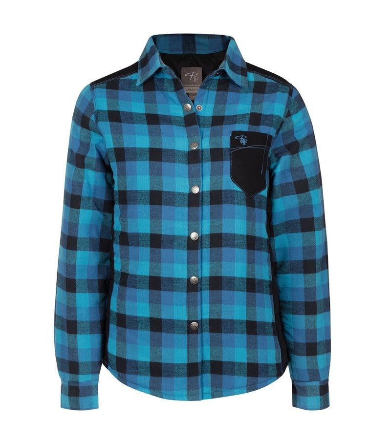 Chemise Pilote et Filles PF410 Rembourrée, Couleur: Bleu, Grandeur: L