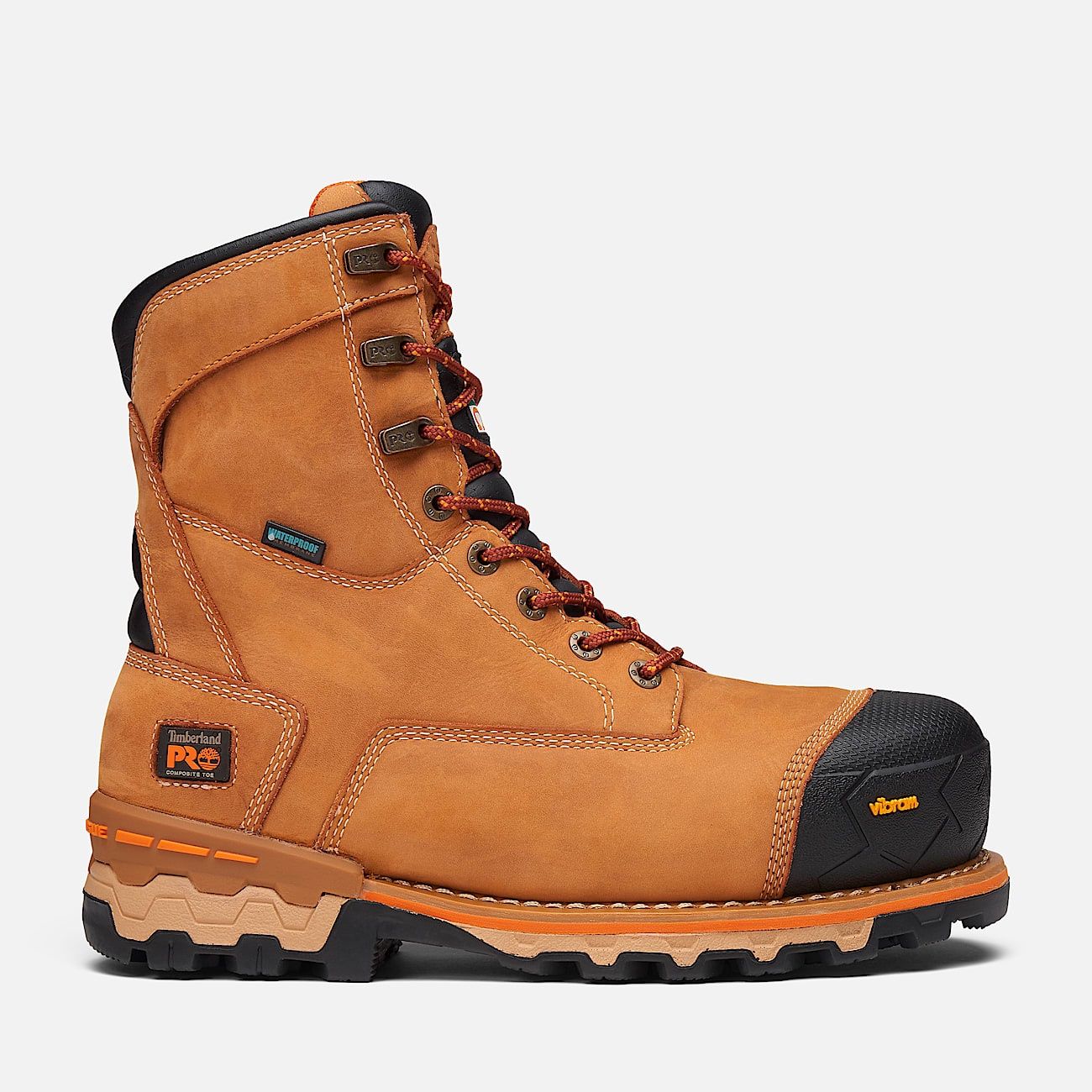 Bottes de travail Timberland PRO Boondock 8 Imperméable Isolé, Couleur: Tan, Grandeur: 8