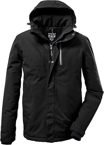 Manteau Killtec 37589 KOW 161 pour hommes, Couleur: Noir, Grandeur: 2XL