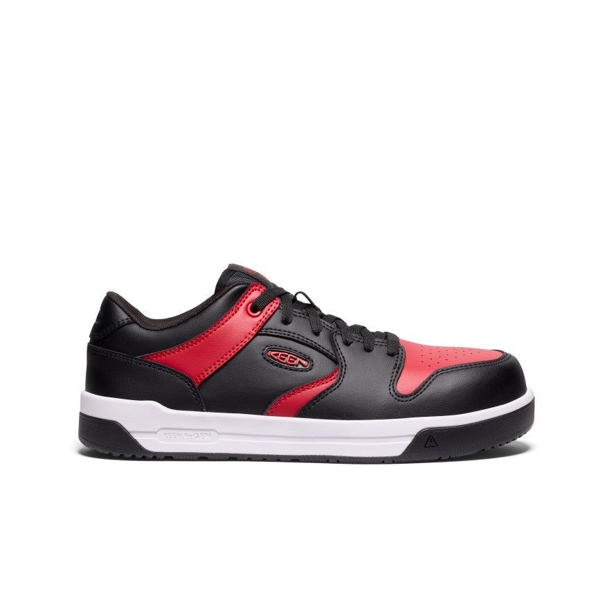 *Solde* Chaussures de travail KEEN Overton Bout en fibre de carbone, Couleur: Rouge/Noir, Grandeur: 10