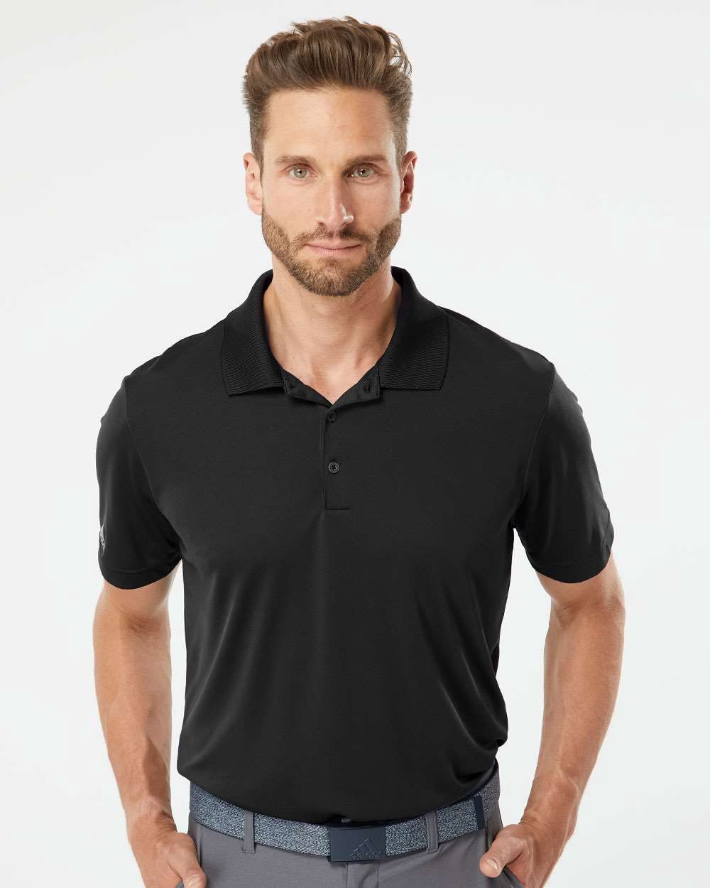 Polo Adidas A230 Perfomance pour hommes, Couleur: Noir, Grandeur: 2XL