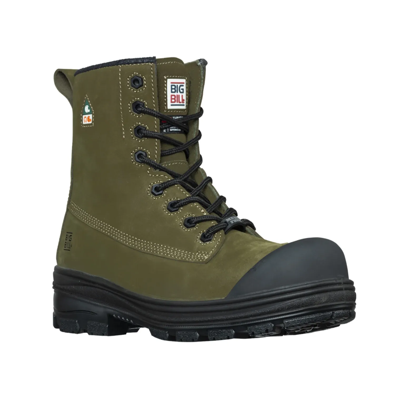 ***BOTTE BIG BILL BB5040 SANS METAL TPU 200GR, Couleur: OLIVE, Grandeur: 10