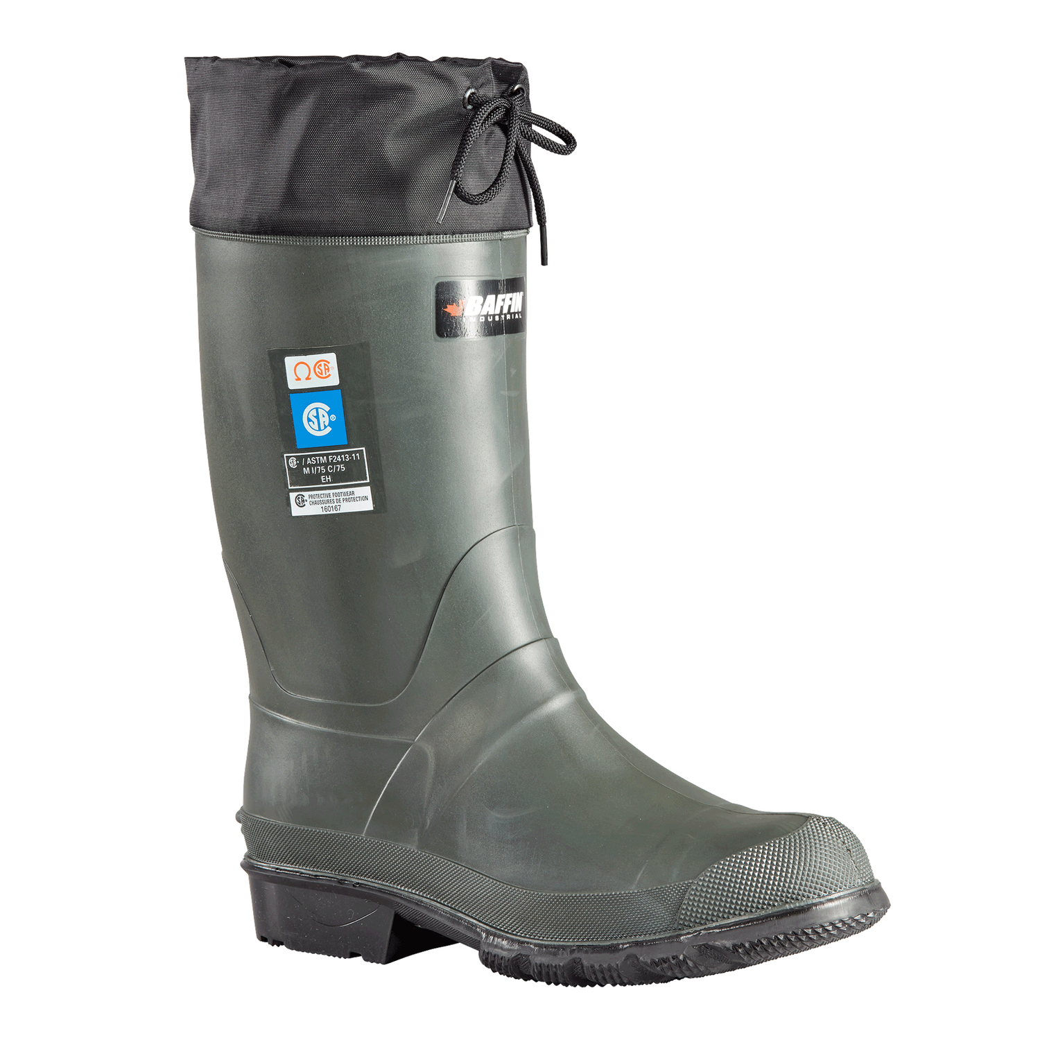 Tuyau Baffin H8563C avec Feutre Cap Acier HUNTER -40C pour hommes, Couleur: Vert, Grandeur: 10