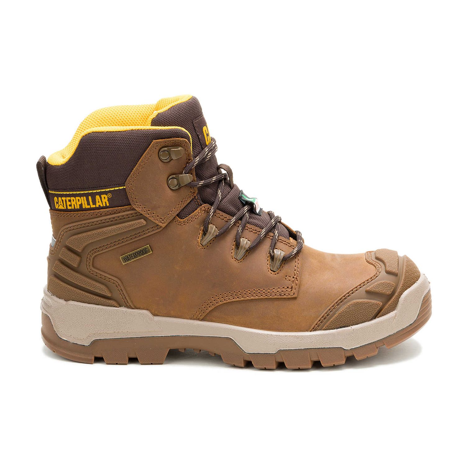 ***Bottes Caterpillar P726496 cap/sem acier stiver xl wp 6'', Couleur: Brun, Grandeur: 10, Largeur: W