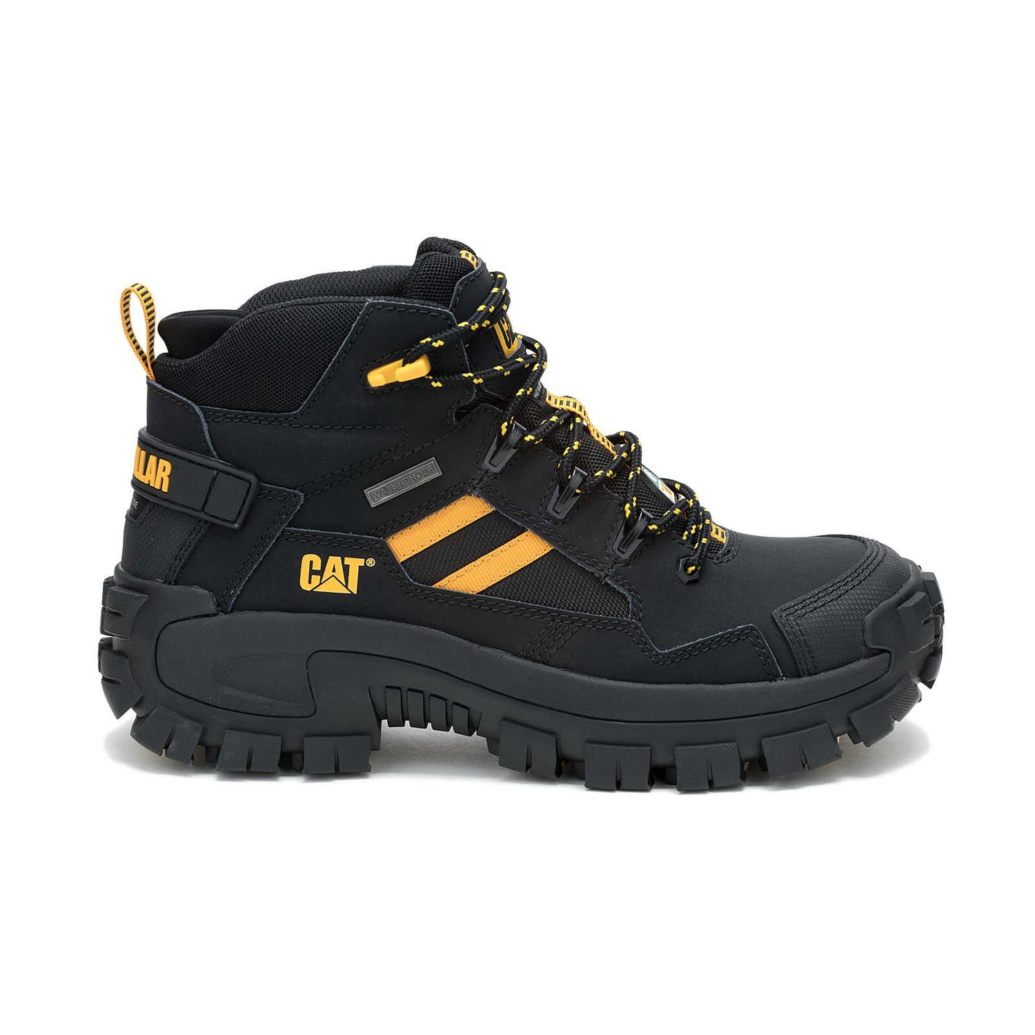 **SOLDE**Bottes de travail Caterpillar P726142 Sans métal, Imperméable INVADER MID, Couleur: Noir, Grandeur: 10