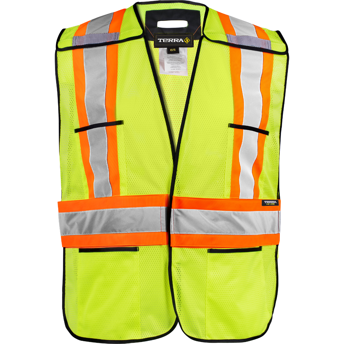 Dossard Terra 116583 Haute visibilité, Couleur: Jaune