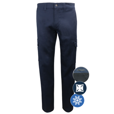 Pantalon cargo Gatts Workwear 011EXD extensible doublé de polar