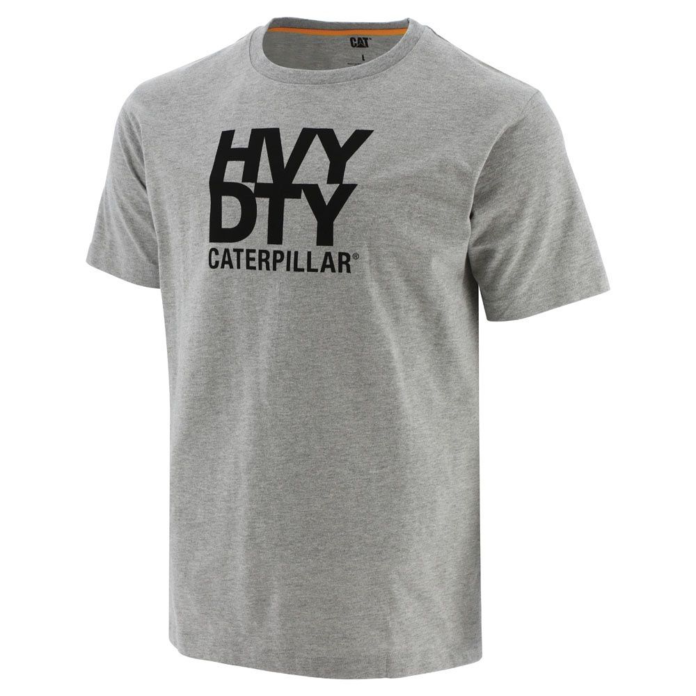 T-Shirt CAT 1010005 Dur 88% coton/12% polyester, Couleur: Gris, Grandeur: 2XL