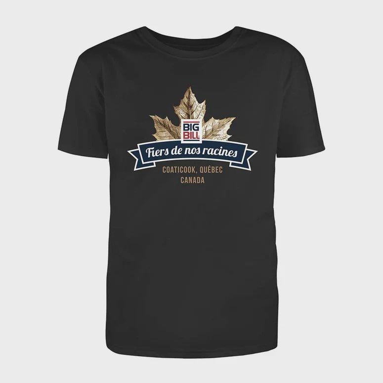 T-shirt Big Bill 55G21A 100% coton, Couleur: Noir, Grandeur: L