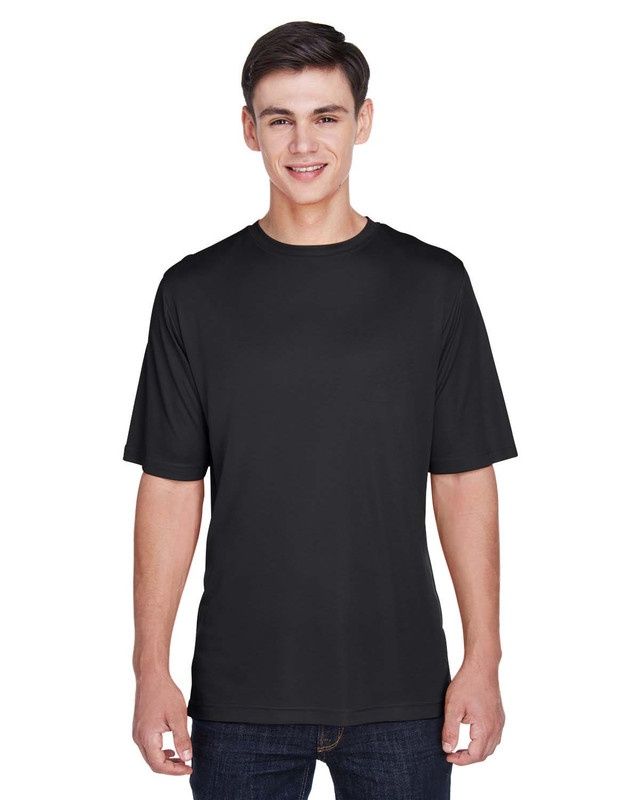 T-shirt Team 365 TT11 100% polyester interlock, Couleur: Noir, Grandeur: L