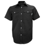 Chemise GATTS 650S manche courte snaps twill 5,5 oz