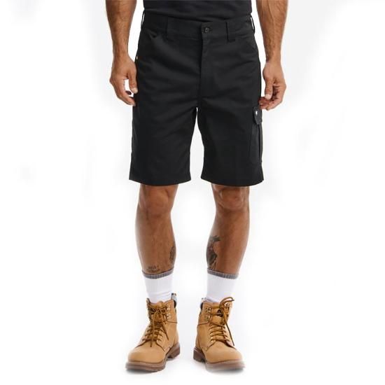 Short de travail CAT 1080035 Ripstop 9 pouces, Couleur: Noir, Grandeur: 36