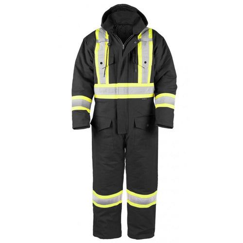 Combinaison Terra 116571 Haute visibilité isolée duck, Couleur: Noir, Grandeur: 2XL