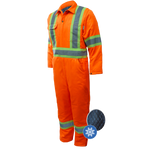 Couvre-tout GATTSWORKWEAR 791XD4 Haute visibilité doublé, Couleur: Orange, Grandeur: 38