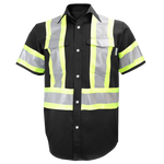 Chemise de travail haute visibilité GATTSWORKWEAR 650SX4 Bandes réfléchissantes