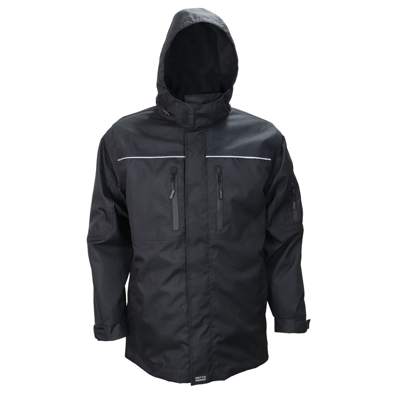 Manteau de travail GATTSWORKWEAR 830 4 en 1, Couleur: Noir, Grandeur: L