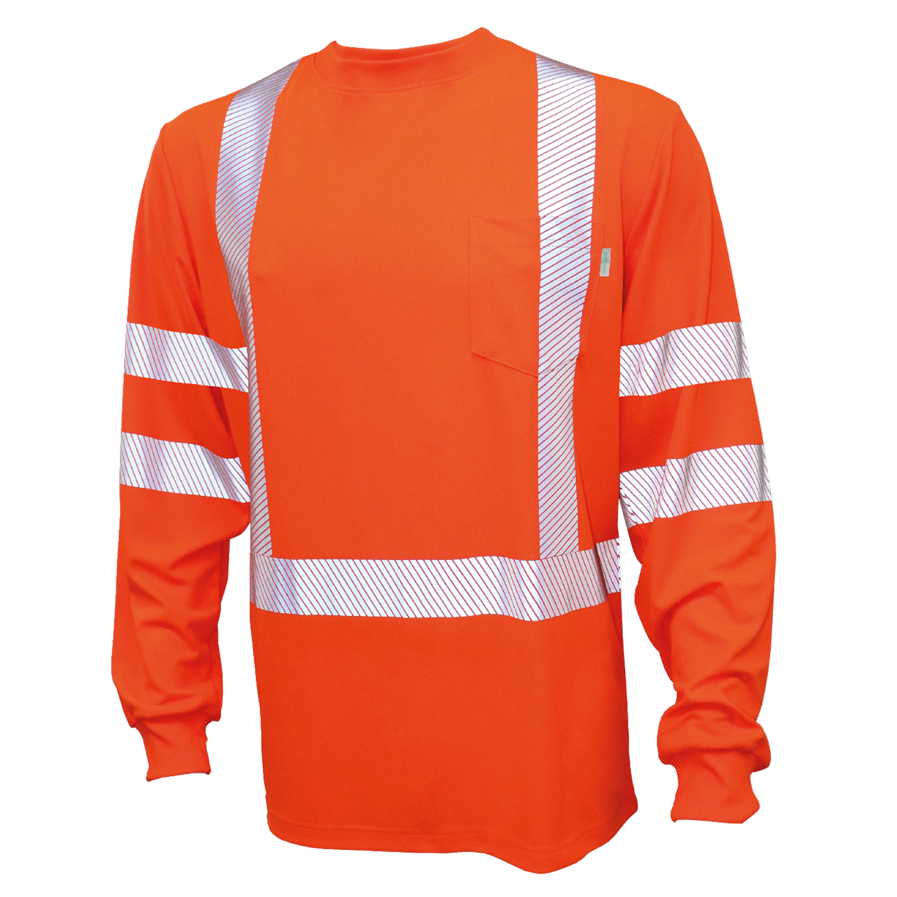 Chandail Gatts Workwear1 STX2LS haute visibilité, Couleur: Orange, Grandeur: L